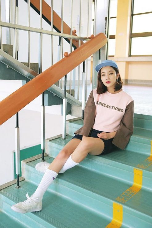 棒球帽穿搭　夏天